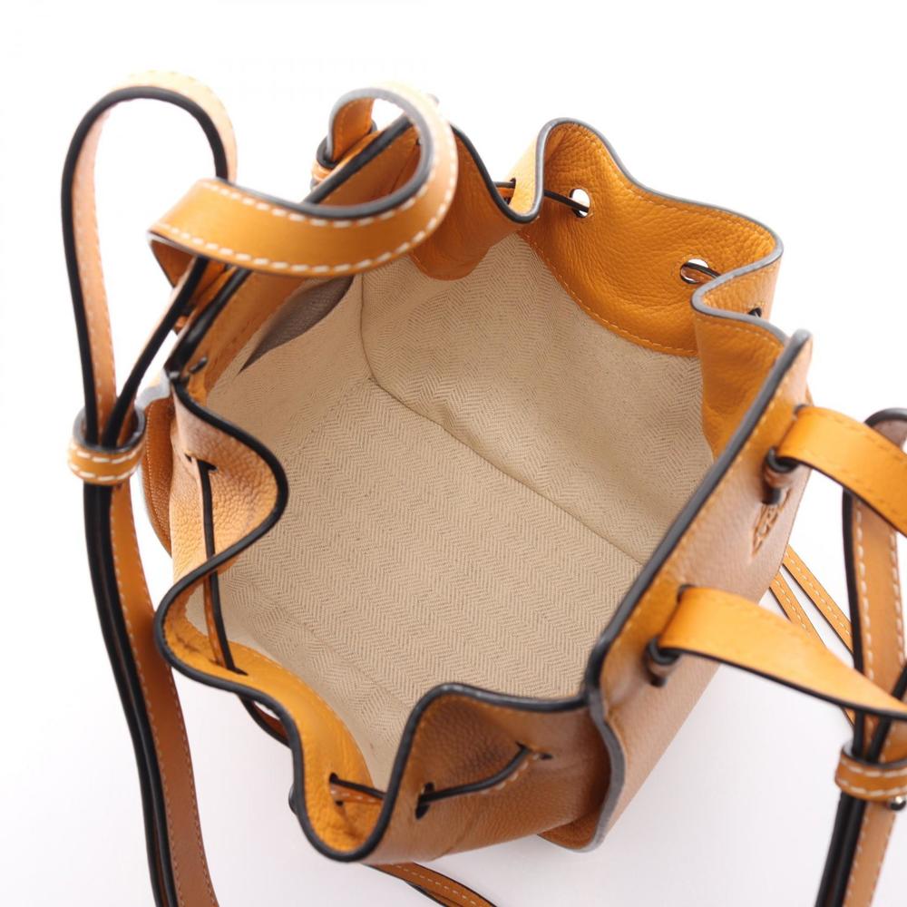 Loewe Hammock Mini Leather Drawstring Handbag Bro… - image 3
